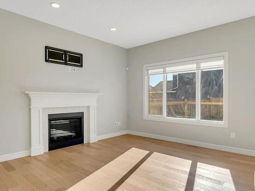 22407 99 Avenue, Edmonton, AB - Indoor Photo Showing Living Room With Fireplace