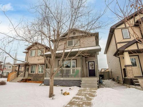 7111 Cardinal Way, Edmonton, AB - Outdoor With Deck Patio Veranda With Facade