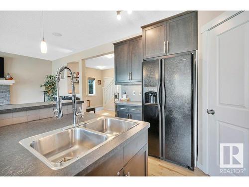 21632 94B Avenue, Edmonton, AB - Indoor Photo Showing Kitchen With Double Sink