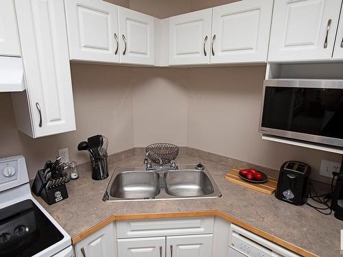 416 5350 199 Street, Edmonton, AB - Indoor Photo Showing Kitchen With Double Sink