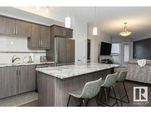 315 10523 123 Street, Edmonton, AB - Indoor Photo Showing Kitchen With Upgraded Kitchen