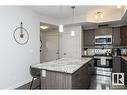 315 10523 123 Street, Edmonton, AB  - Indoor Photo Showing Kitchen With Stainless Steel Kitchen With Upgraded Kitchen 