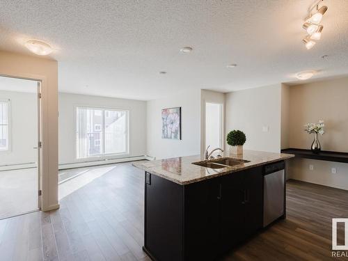 307 142 Ebbers Boulevard, Edmonton, AB - Indoor Photo Showing Kitchen With Double Sink