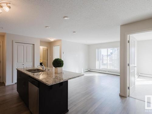 307 142 Ebbers Boulevard, Edmonton, AB - Indoor Photo Showing Kitchen With Double Sink