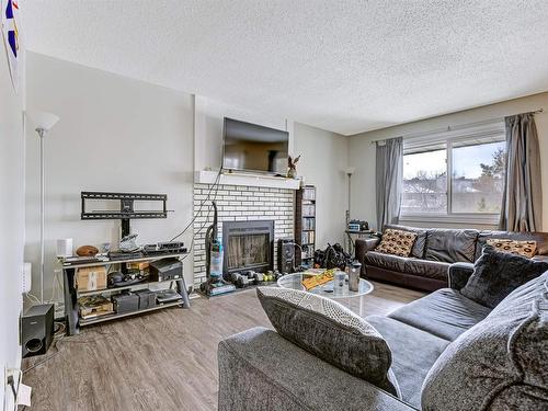 302 6204 180 Street, Edmonton, AB - Indoor Photo Showing Living Room With Fireplace