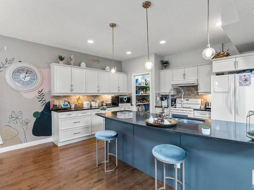 Stony Plain, AB - Indoor Photo Showing Kitchen With Upgraded Kitchen