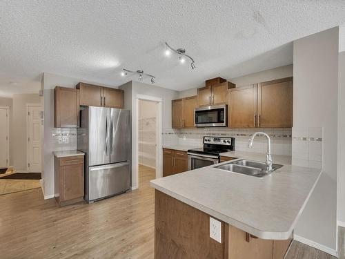 705 176 Street, Edmonton, AB - Indoor Photo Showing Kitchen With Stainless Steel Kitchen With Double Sink