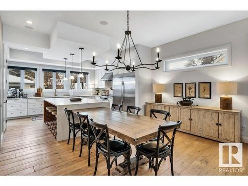 10335 139 Street, Edmonton, AB - Indoor Photo Showing Dining Room