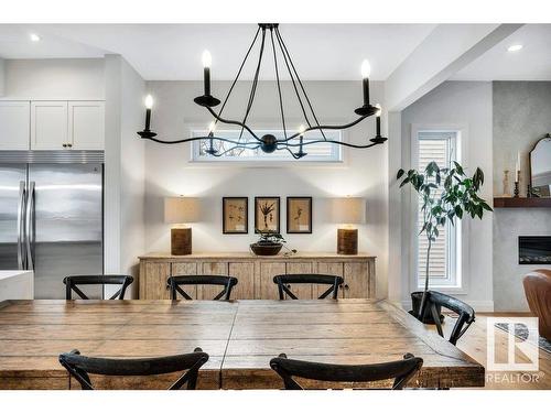 10335 139 Street, Edmonton, AB - Indoor Photo Showing Dining Room