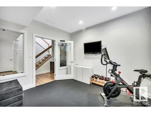 10335 139 Street, Edmonton, AB - Indoor Photo Showing Gym Room