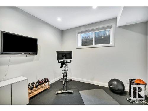 10335 139 Street, Edmonton, AB - Indoor Photo Showing Gym Room