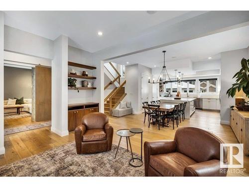 10335 139 Street, Edmonton, AB - Indoor Photo Showing Living Room