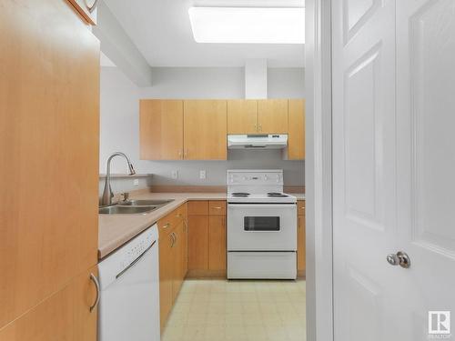 303 8108 109 Street, Edmonton, AB - Indoor Photo Showing Kitchen With Double Sink