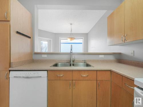 303 8108 109 Street, Edmonton, AB - Indoor Photo Showing Kitchen With Double Sink