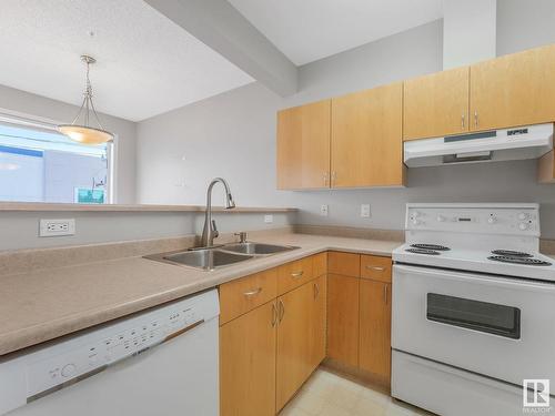 303 8108 109 Street, Edmonton, AB - Indoor Photo Showing Kitchen With Double Sink