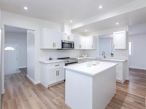 11860 58 Street, Edmonton, AB - Indoor Photo Showing Kitchen With Upgraded Kitchen