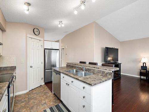 126 Brintnell Boulevard, Edmonton, AB - Indoor Photo Showing Kitchen With Double Sink