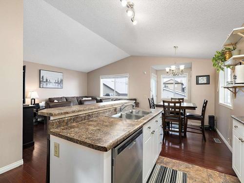 126 Brintnell Boulevard, Edmonton, AB - Indoor Photo Showing Kitchen With Double Sink