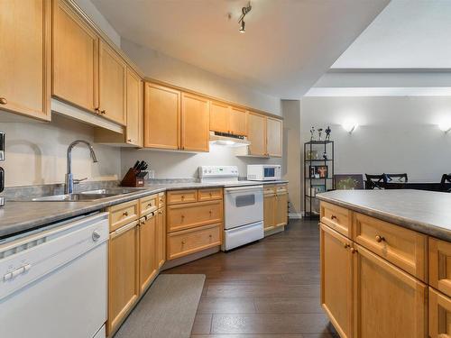 Edmonton, AB - Indoor Photo Showing Kitchen With Double Sink