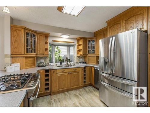 17 Waverly Drive, St. Albert, AB - Indoor Photo Showing Kitchen With Double Sink