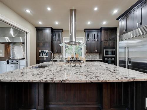 3126 Watson Green, Edmonton, AB - Indoor Photo Showing Kitchen With Upgraded Kitchen