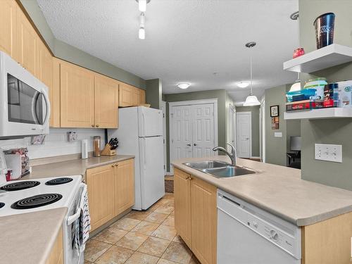 203 622 Mcallister Loop, Edmonton, AB - Indoor Photo Showing Kitchen With Double Sink