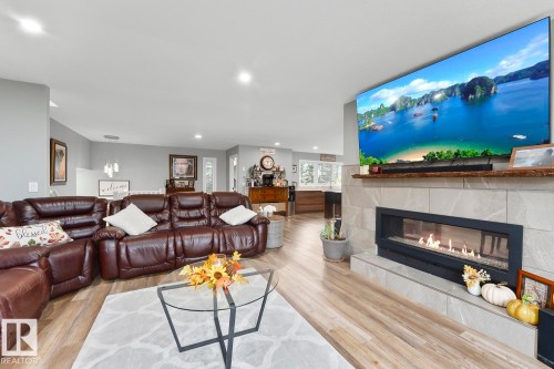 63320 Rge Rd 454, Rural Bonnyville M.D., AB - Indoor Photo Showing Living Room With Fireplace