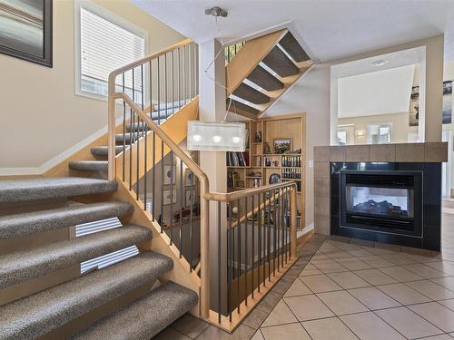 15720 93 Street, Edmonton, AB - Indoor Photo Showing Other Room With Fireplace