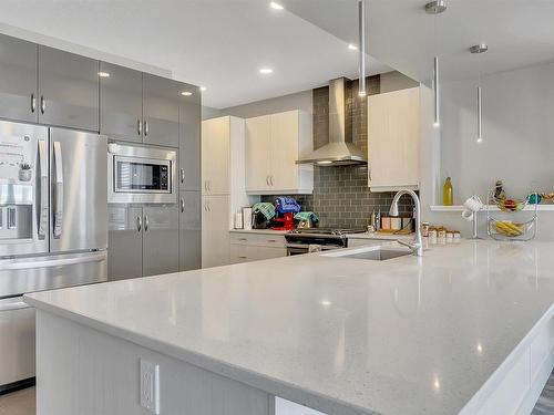 3578 Cherry Landing, Edmonton, AB - Indoor Photo Showing Kitchen With Upgraded Kitchen