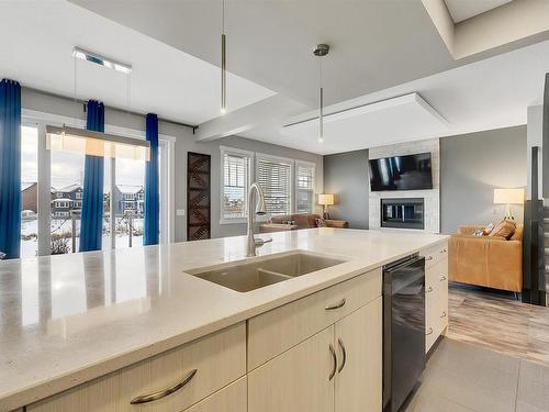 3578 Cherry Landing, Edmonton, AB - Indoor Photo Showing Kitchen With Double Sink