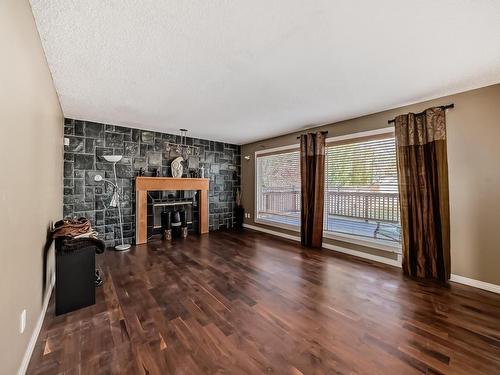 351 Bulyea Road, Edmonton, AB - Indoor Photo Showing Living Room With Fireplace