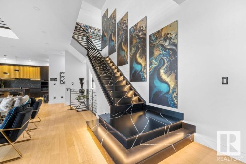 4081 Whispering River Drive, Edmonton, AB - Indoor Photo Showing Other Room With Fireplace