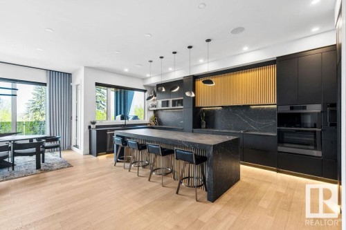 4081 Whispering River Drive, Edmonton, AB - Indoor Photo Showing Kitchen With Upgraded Kitchen