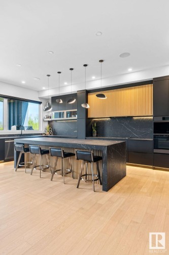 4081 Whispering River Drive, Edmonton, AB - Indoor Photo Showing Kitchen With Upgraded Kitchen