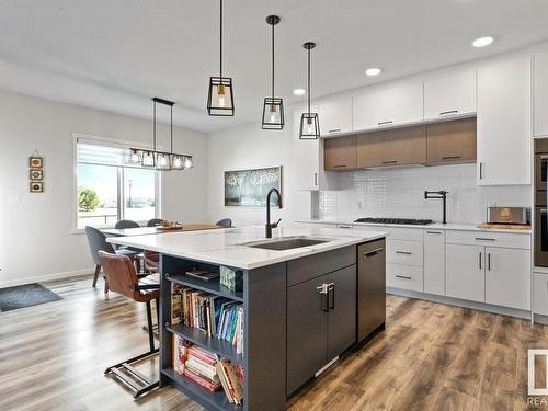 17119 46 Street, Edmonton, AB - Indoor Photo Showing Kitchen With Upgraded Kitchen