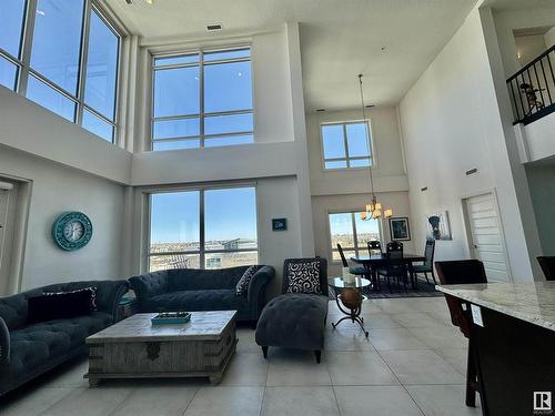 406 1350 Windermere Way, Edmonton, AB - Indoor Photo Showing Living Room