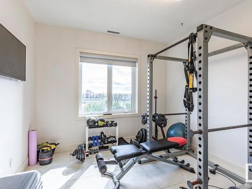 406 1350 Windermere Way, Edmonton, AB - Indoor Photo Showing Gym Room