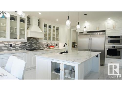 707 180 Street, Edmonton, AB - Indoor Photo Showing Kitchen With Upgraded Kitchen