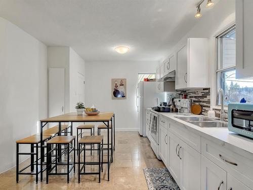 10845 65 Avenue, Edmonton, AB - Indoor Photo Showing Kitchen With Double Sink