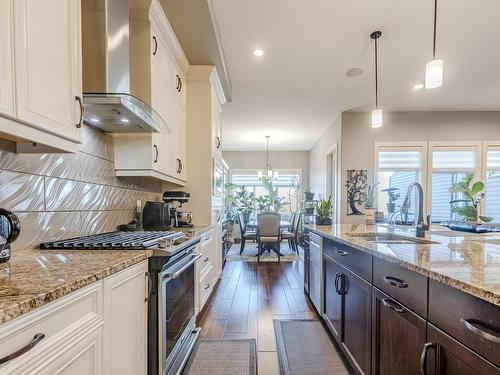 3036 58 Avenue Ne, Rural Leduc County, AB - Indoor Photo Showing Kitchen With Upgraded Kitchen