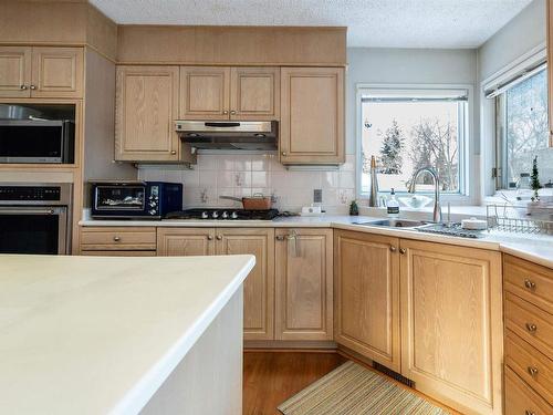 8611 184 Street, Edmonton, AB - Indoor Photo Showing Kitchen With Double Sink