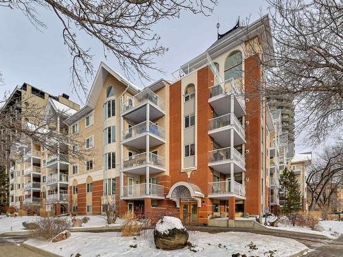 414 11716 100 Avenue, Edmonton, AB - Outdoor With Balcony With Facade