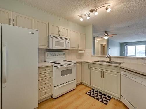 414 11716 100 Avenue, Edmonton, AB - Indoor Photo Showing Kitchen With Double Sink