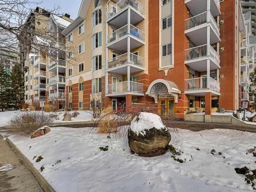 414 11716 100 Avenue, Edmonton, AB - Outdoor With Balcony With Facade