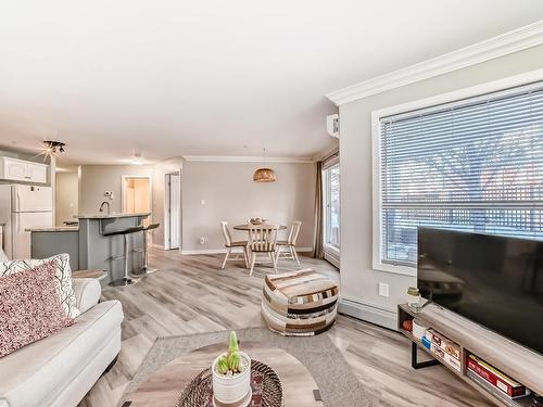 101 10933 124 Street, Edmonton, AB - Indoor Photo Showing Living Room