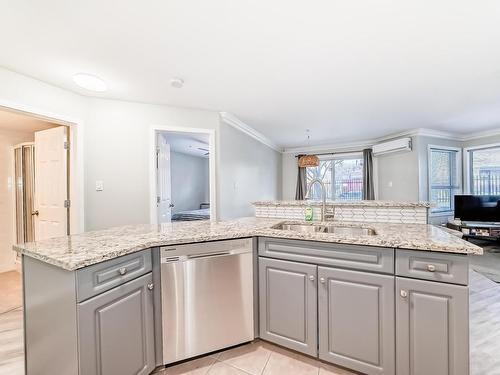 101 10933 124 Street, Edmonton, AB - Indoor Photo Showing Kitchen With Upgraded Kitchen