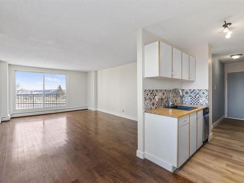 307 9028 Jasper Avenue, Edmonton, AB - Indoor Photo Showing Kitchen