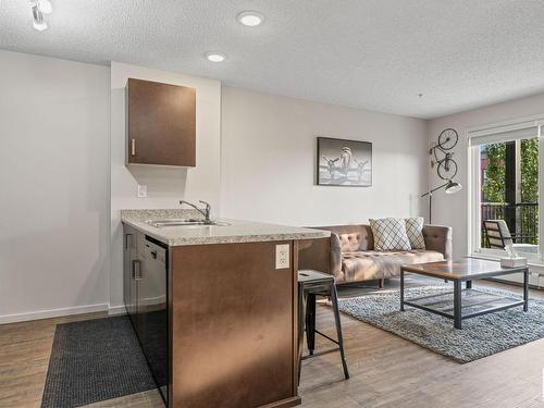 303 5521 7 Avenue, Edmonton, AB - Indoor Photo Showing Living Room