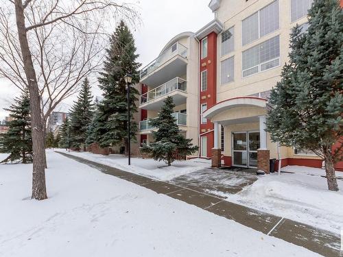 202 12110 106 Avenue, Edmonton, AB - Outdoor With Balcony With Facade