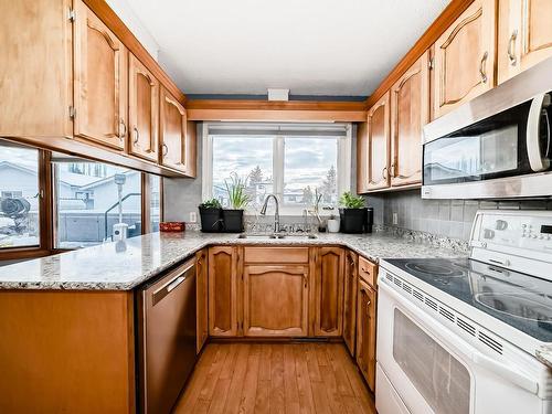 4515 20A Avenue, Edmonton, AB - Indoor Photo Showing Kitchen With Double Sink